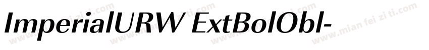 ImperialURW ExtBolObl字体转换